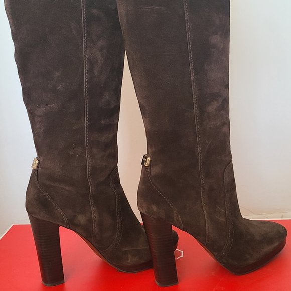 Coach Ambar Oiled Suede Boots (Chestnut) - Picture 5 of 5